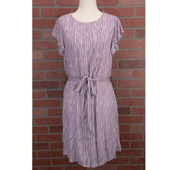 NWT - Purple Flutter Sleeve Dress - Size Small - Picture 2 of 13